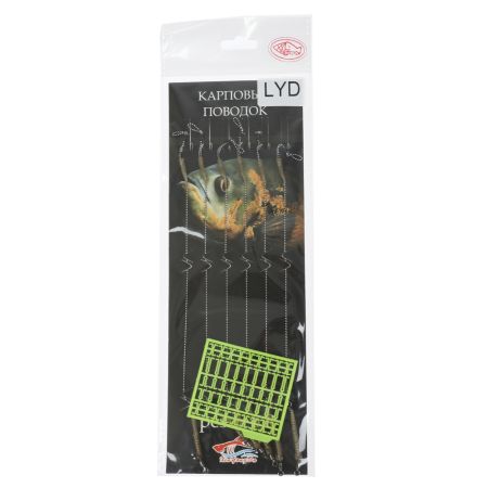 Карповый поводок с крючком SkyFish LYD, крючок № 8